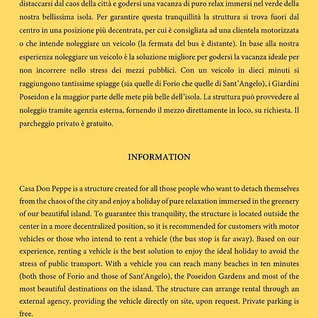 Ischia Casa Don Peppe * Forio di Ischia